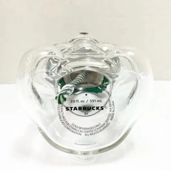 Starbucks Clear Bear Tumbler with Green Lid - Picture 2 of 3